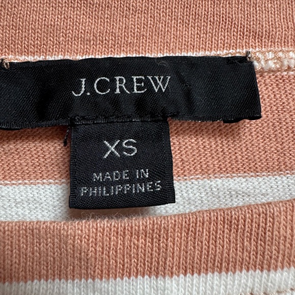 J. Crew Peach and White Striped Top - Picture 3 of 3